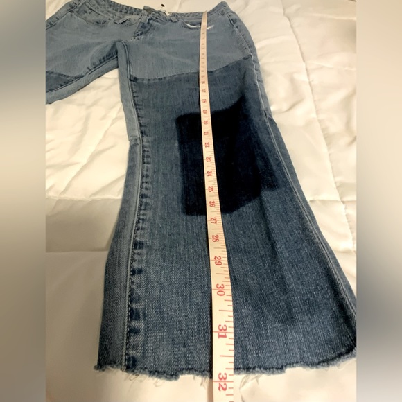 Paige Jimmy Jimmy Skinny Patch Work Jeans - Picture 9 of 11